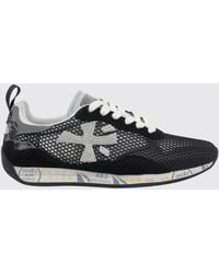 Premiata - Mesh And Leather Runsead Sneakers - Lyst