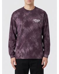 Carhartt - Printed Organic Cotton Crewneck Sweatshirt - Lyst