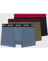 HUGO - Set Of 3 Stretch Cotton Boxer Shorts - Lyst