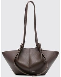 Yuzefi - Medium Mochi Grained Leather Shoulder Bag With Double Handle - Lyst