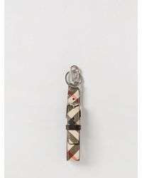 Burberry - Coated Cotton Doubled On Canvas Keychain - Lyst