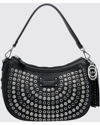 La Carrie - Andromeda Crystal-Embroidered Shoulder Bag With Eyelets - Lyst