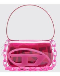 DIESEL - 1Dr Transparent Pvc Mini Shoulder Bag With Oval D Logo - Lyst