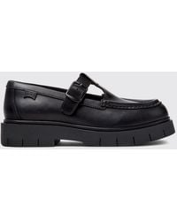 Camper - Alaro Smooth Leather Mary Janes With Round Toe And Adjustable Strap - Lyst