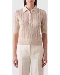 Eleventy - Polo De Punto De Corte Slim De En Mezcla De Algodón Y Lino - Lyst
