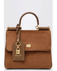 Dolce & Gabbana - Dolce &Amp Gabbana My Sicily Small Leather Handbag With Removable Shoulder Strap - Lyst