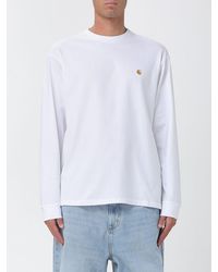 Carhartt - Embroidered Logo Long-Sleeve Cotton T-Shirt - Lyst