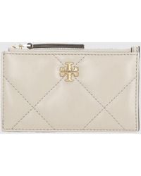 Tory Burch - Kira Diamond Quilted Leather Credit Card Holder - Lyst