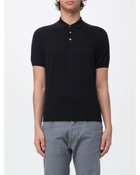 Drumohr - Cotton Knit Polo Shirt - Lyst