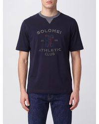 Brunello Cucinelli - Printed Short-Sleeved Cotton T-Shirt - Lyst
