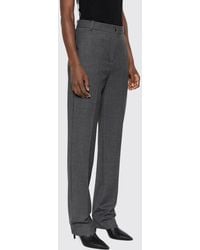 Pinko - High-Waisted Straight-Leg Trousers - Lyst