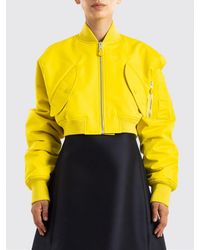 Balenciaga - Cropped Technical Faille Bomber Jacket With Dropped Shoulders - Lyst