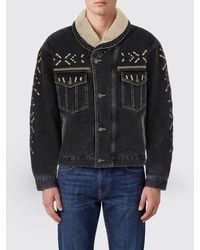 Isabel Marant - Jackson Embroidered Cotton Denim Jacket With Shawl Collar - Lyst