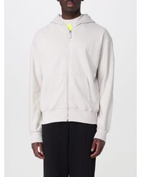 DISCLAIMER - Zip-Up Cotton Hoodie With Printed Logo - Lyst