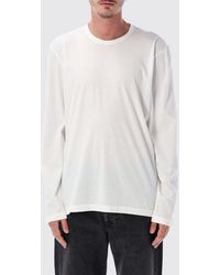 James Perse - Long-Sleeved Cotton T-Shirt With Crew Neck - Lyst