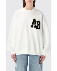 Anine Bing - Cotton Crewneck Sweatshirt With Logo - Lyst