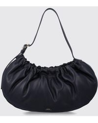 A.P.C. - Ninon Hoop Ruched Synthetic Leather Bag - Lyst
