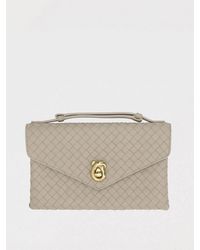 Bottega Veneta - Knot Lock Woven Leather Bag - Lyst