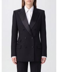 Tom Ford - Blazer De Esmoquin De Lana Con Doble Botonadura Y Hombreras - Lyst