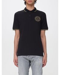 Versace Jeans Couture - Cotton Polo Shirt With Logo - Lyst