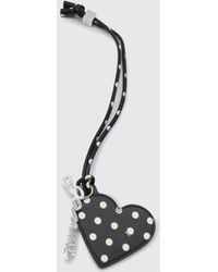 Ganni - Polka Dot Faux Leather Keychain - Lyst