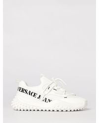 Versace Jeans Couture - Mesh And Leather Sneakers - Lyst