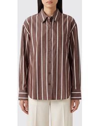 Rag & Bone - Relaxed Fit Striped Cotton Shirt With Dropped Shoulders - Lyst