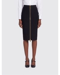 Elisabetta Franchi - High-Waisted Midi Pencil Skirt - Lyst