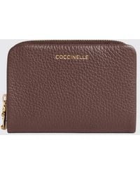 Coccinelle - C-Me Softy Grained Leather Bifold Wallet With Zip - Lyst