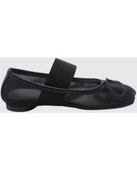 MM6 by Maison Margiela - Asymmetric Toe Nylon Mary Jane Ballet Flats - Lyst