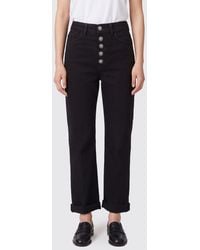 Dondup - Koons High-Waisted Straight Cropped Jeans - Lyst