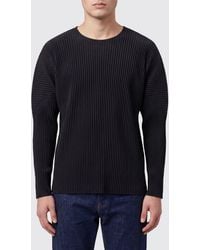 Homme Plissé Issey Miyake - Long-Sleeved Pleated Crêpe T-Shirt Homme Plissé Issey Miyake - Lyst
