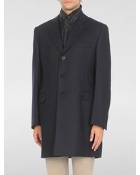 Fay - Cappotto A Monopetto Con Pettorina - Lyst