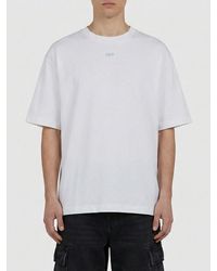 Off-White c/o Virgil Abloh - Cotton T-Shirt With Mini Logo - Lyst