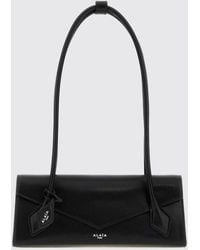 Alaïa - Le Teckel Sheepskin Leather Shoulder Bag With Flap Closure - Lyst