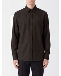 Jil Sander - Slim Fit Virgin Wool And Mohair Shirt With French Collar - Lyst