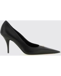 Balenciaga - Avenue Bb Editor Leather Pumps With Stiletto Heel - Lyst