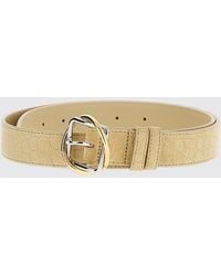 Jacquemus - Le Salon Crocodile Print Suede Belt - Lyst