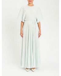 Twinset - Pleated Crêpe Long Dress - Lyst
