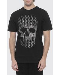 Philipp Plein - Skull T-Shirt With Rhinestones - Lyst