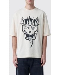 Y-3 - Cotton T-Shirt With Graphic Print And Short Sleeves - Lyst