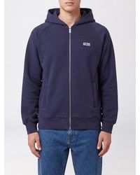 Gcds - Cotton Zip-Up Hoodie With Contrast Logo - Lyst