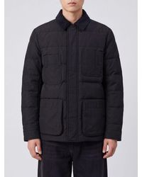 Junya Watanabe - Quilted Padded Shirt Jacket With Velvet Collar - Lyst