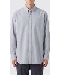 The Row - Striped Cotton Shirt With Button-Down Collar And Relaxed Fit - Lyst