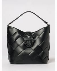 Just Cavalli - Woven Faux Leather Bag - Lyst