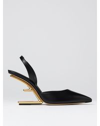 Fendi - Slingback first in pelle - Lyst