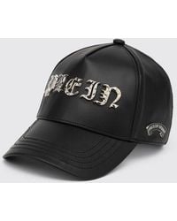 Philipp Plein - Leather Baseball Cap With Logo - Lyst