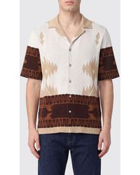 Alanui - Jacquard Cotton Bowling Shirt With Abstract Pattern And Cuban Collar - Lyst