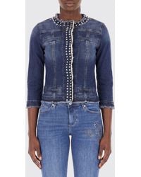 Liu Jo - Denim Jacket With Crystals - Lyst