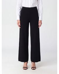 P.A.R.O.S.H. - P.A.R.O.S.H. Wide-Leg Wool And Cashmere Knit Trousers With Elastic Waist - Lyst